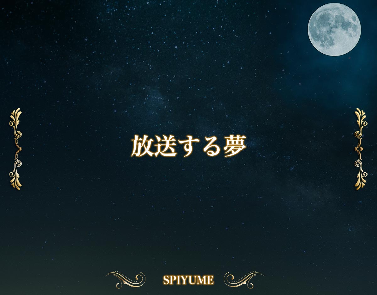 「放送する夢」の意味